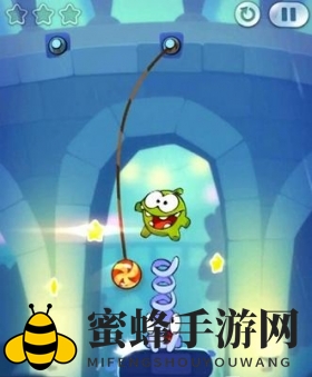 《割绳子2》攻略：巧用弹簧怪，轻松通关城市公园4-3关