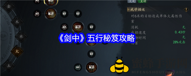 《剑中》五行秘笈攻略