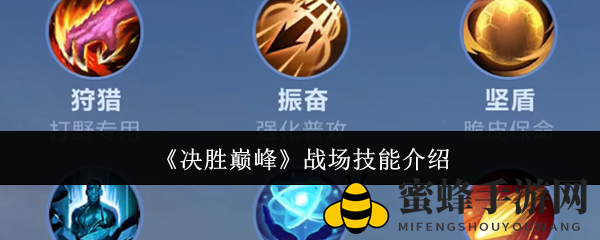 《决胜巅峰》战场技能揭秘