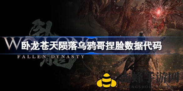 《卧龙：苍天陨落》乌鸦哥独特形象，捏脸代码大揭秘，个性风采独树一帜