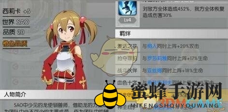 《刀剑神域：黑衣剑士》奶妈西莉卡搭配技巧深度解析