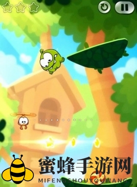 割绳子2奇幻森林新关挑战：飞行虫子助力糖果盛宴