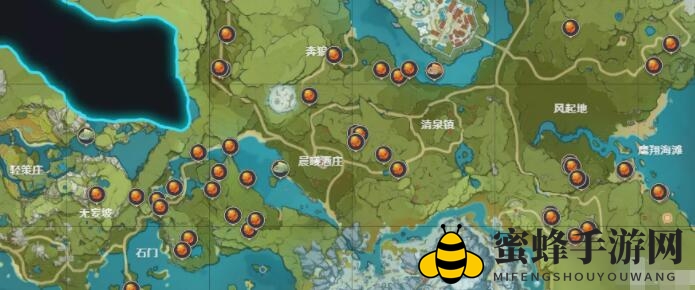 《原神》烈焰花分布地图