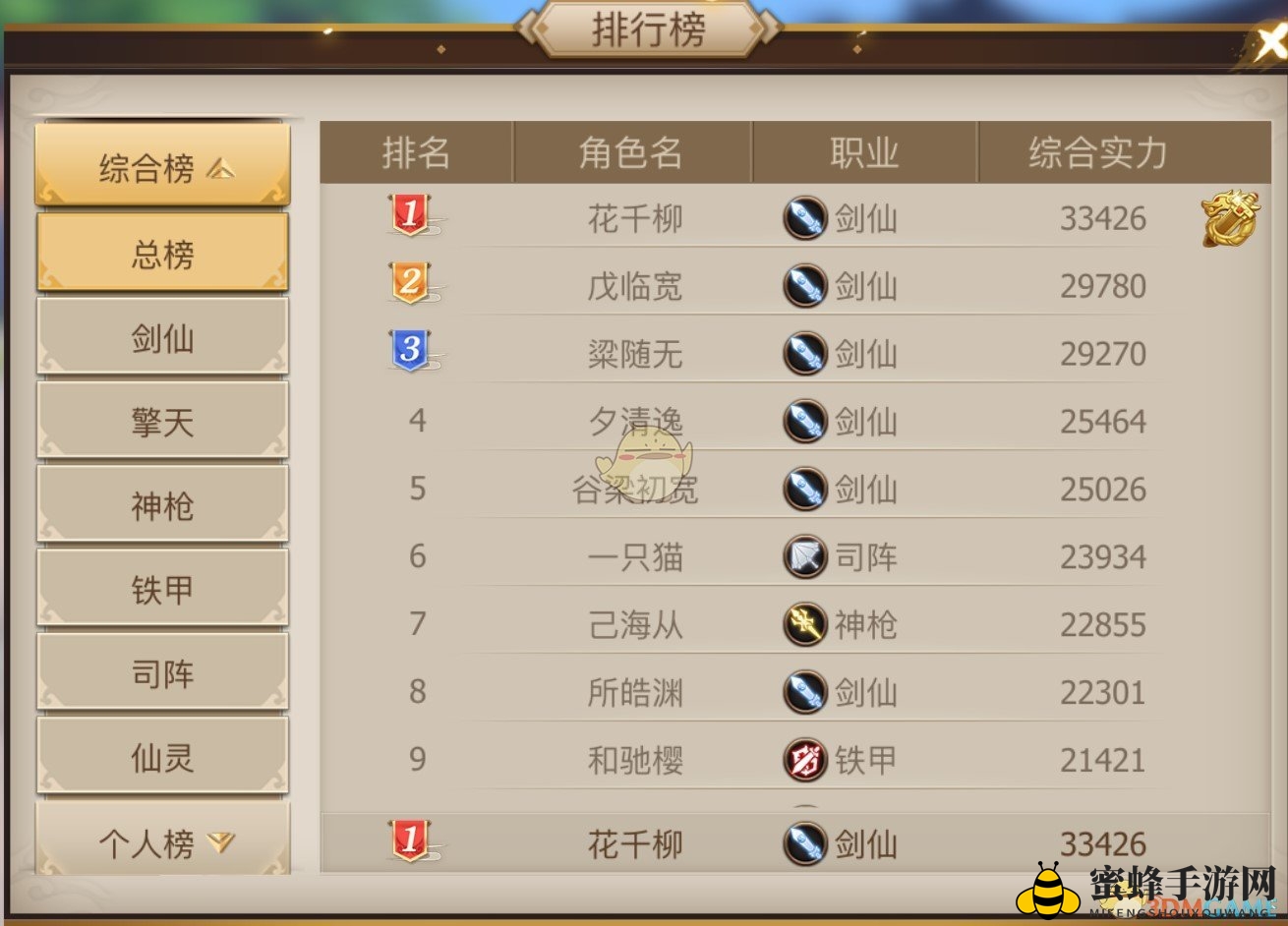 《古剑奇谭二》手游排行系统介绍