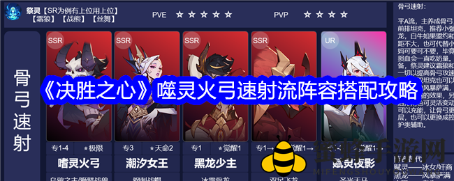 《决胜之心》噬灵火弓速射流：五位英雄打造战场霸主阵容