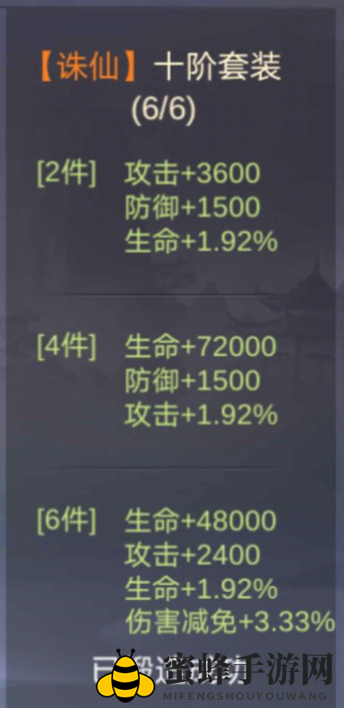 《剑舞九天》诛仙套装装备介绍