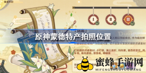 《原神》蒙德风光摄影攻略：捕捉绝美瞬间，探索特色资源