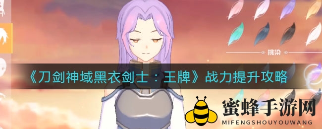 《刀剑神域黑衣剑士：王牌》战力提升攻略