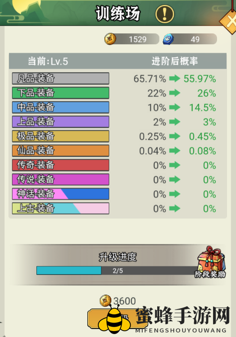 《剑决天下》训练场升级升星攻略
