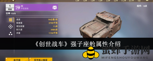 《创世战车》强子座舱属性介绍