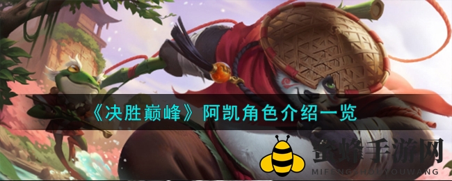 《决胜巅峰》阿凯角色介绍一览