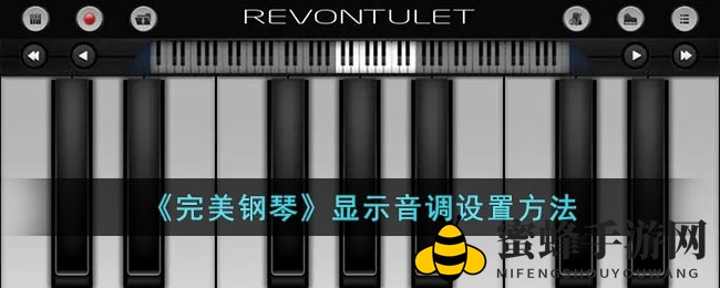 《完美钢琴》显示音调设置方法